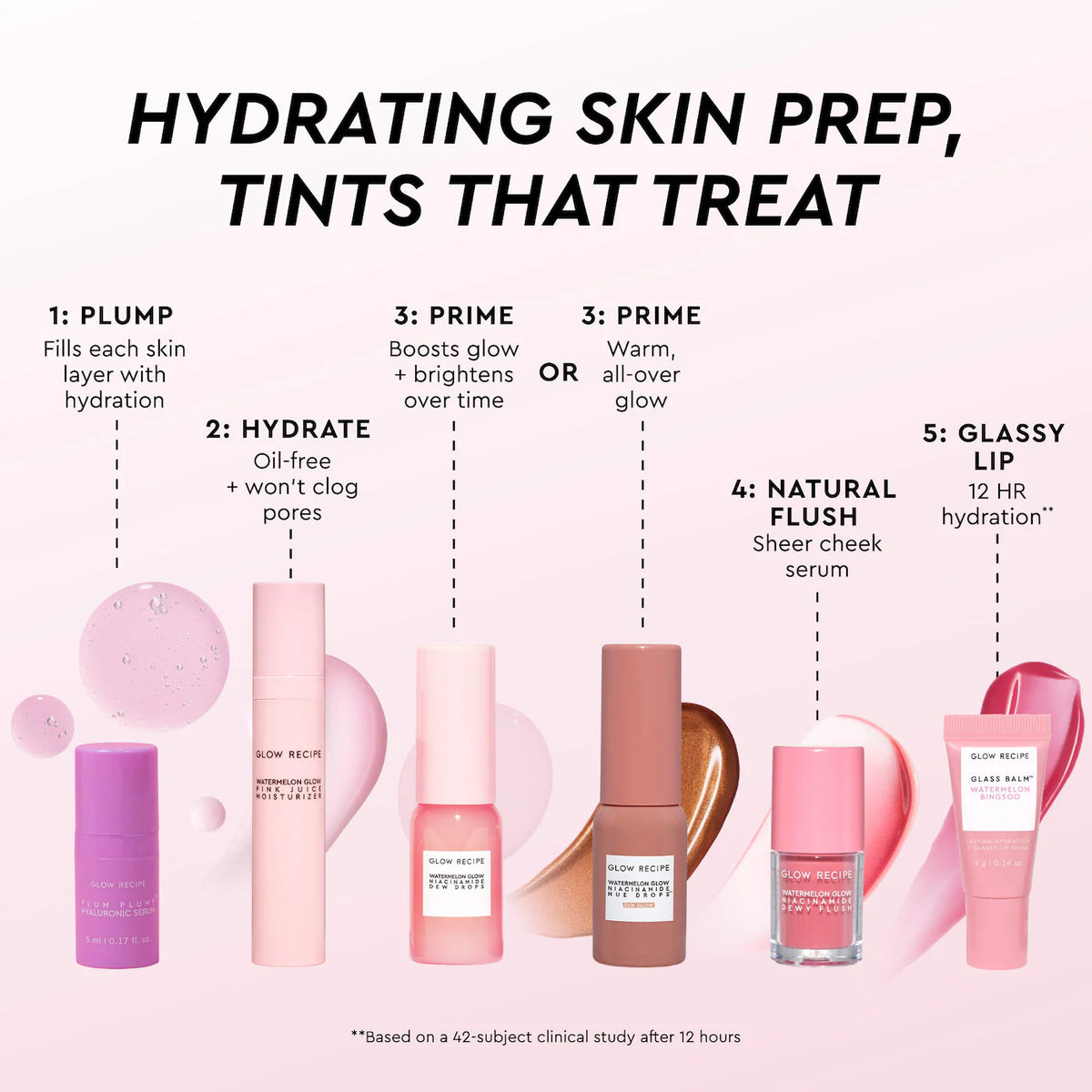 glow recipe - hue tins mini sizes tinted skincare
